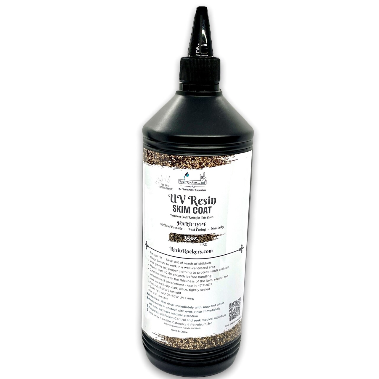 Resin Rockers UV Resin Skim Coat Formula for Pens Hard Type Ultra Fast Curing